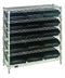 Thumbnail image #1 for Conductive Bin Wire Shelving Unit with 15 Included Bins, 36 x 12 x 36 Inches, Chrome Plated