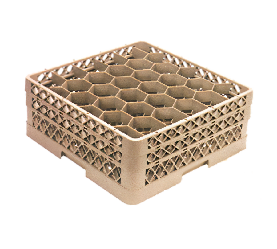 Product image #1 for Vollrath Rack Max Full Size 30-Compartment Glass and Stemware Dishwasher Rack with 5 Extenders