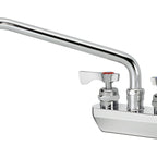 Thumbnail image #1 for Krowne Royal Series 14-410L Commercial Backsplash-Mount Faucet, 10-Inch Swing Spout, 4-Inch Centers, Ceramic Valves Case of 12