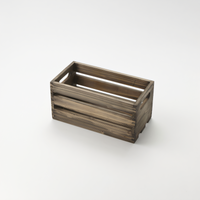American Metalcraft Vintage Wood 1/3-Size Rectangular Serving Crate