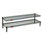 Thumbnail image #1 for Eagle Group QuadTruss FCM1436W 2-Tier Front Case Cantilever Wire Shelving Unit, 36 W x 14 D x 14 H, White Epoxy Finish
