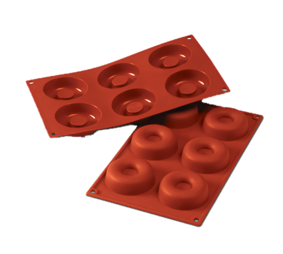 Product image #1 for Silikomart 6-Cavity Savarin Silicone Mold