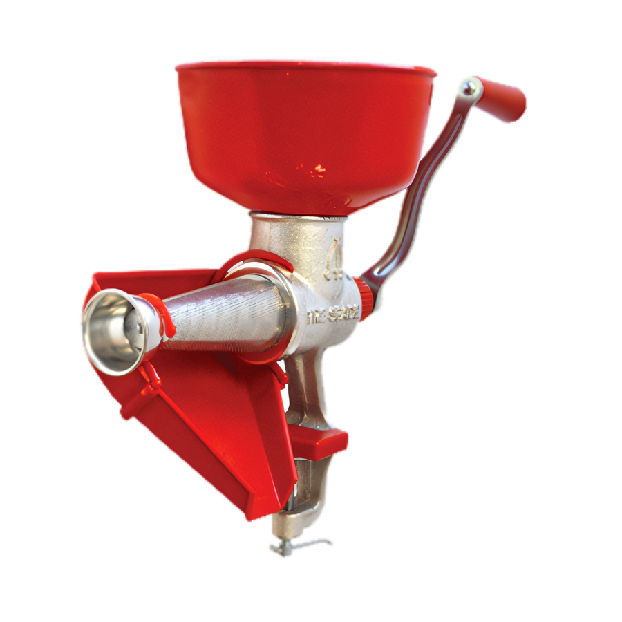 Product image #1 for Manual Tomato Squeezer with Stainless Steel Hopper, Collector and Base, Cast Iron Worm and Body