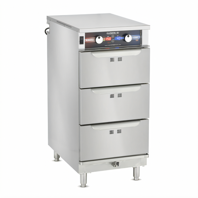 Product image #1 for Clymate IQ 3-Drawer Heated Holding & Humidified Drawer Cabinet