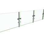 Thumbnail image #1 for Hatco Flav-R-Shield™ ORBIT100-144 Single-Sided Full-Service Pass-Over Food Shield, 144-Inch, 4-Bay, Tempered Glass