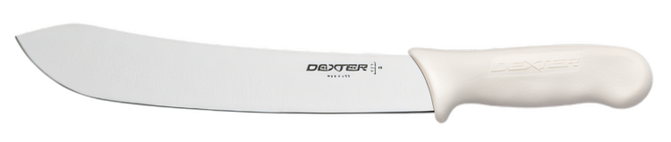 Product image #2 for Dexter Russell Sani-Safe 10-Inch Stamped Straight Blade Butcher Knife with White Polypropylene Handle