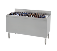 Advance Tabco Prestige Supreme Stainless Steel Beer Bath Bar Ice Bin, 48 x 24 Inch, 18-Inch Deep Bin