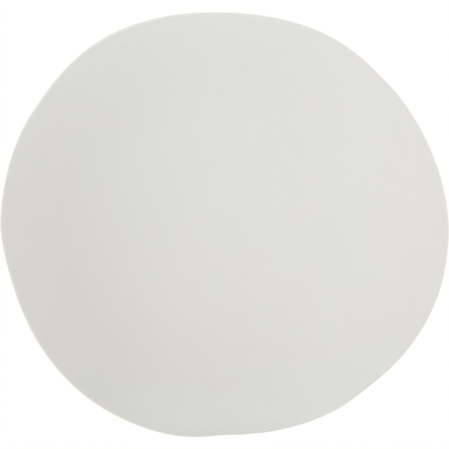 Product image #1 for Ridge 9-Inch Freeform Rimless Melamine Plate, Cement, Matte Finish