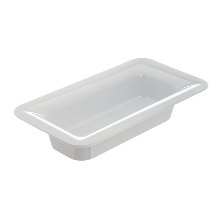 Product image #1 for Displayware Palette Designer 1/3 Size White Melamine Food Pan, 2-1/2 Inch Deep