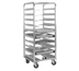 Thumbnail image #1 for FWE Mobile Oval Tray Rack, Aluminum, 10-Tray Capacity