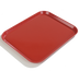 Thumbnail image #1 for Glasteel 16-3/8 x 12 Inch Rectangular Fiberglass Cafeteria Tray, Red