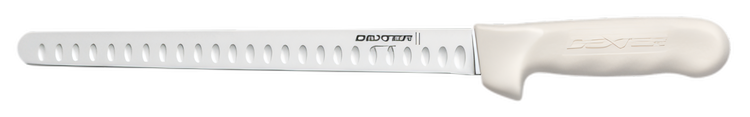 Product image #2 for Dexter-Russell Sani-Safe 10-Inch Narrow Duo-Edge Slicer Knife with White Polypropylene Handle