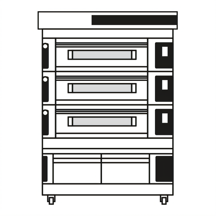Product image #1 for Moretti Forni S125E Series 3-Deck Electric Pizza Deck Oven with Prover