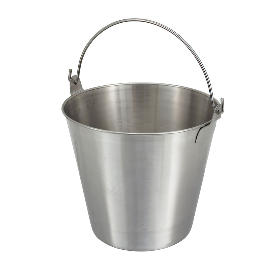 Product image #1 for Winco 13 Qt Stainless Steel Utility Pail with Handle