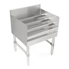 Thumbnail image #1 for John Boos UBLD-2124-X Freestanding 4-Step Stainless Steel Underbar Liquor Bottle Display Unit