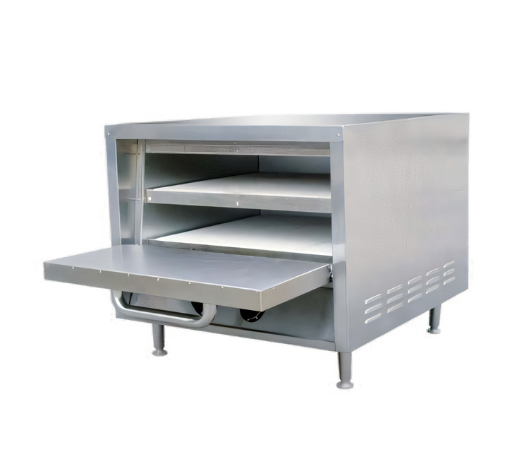 Product image #1 for Admiral Craft PO-18 Stackable Countertop Electric Pizza Deck Oven with 2 Ceramic Hearth Shelves