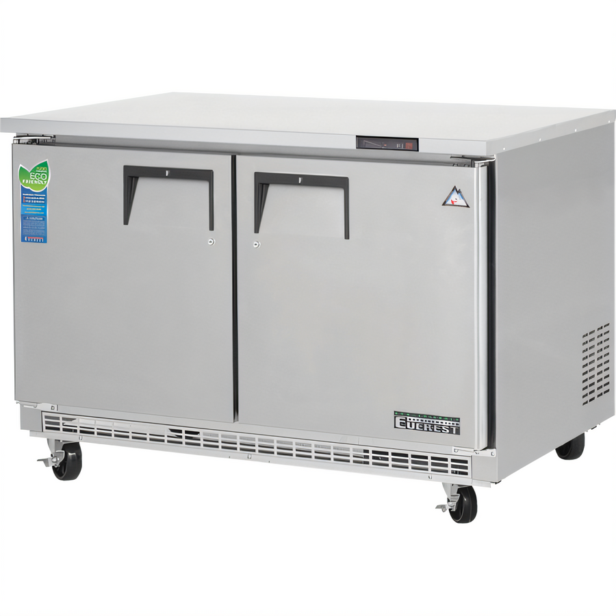 Product image #1 for Everest ETBF2 Back Mount Two-Section Undercounter/Worktop Freezer, 14 Cu. Ft., 47-1/2 Inch Wide, Stainless Steel