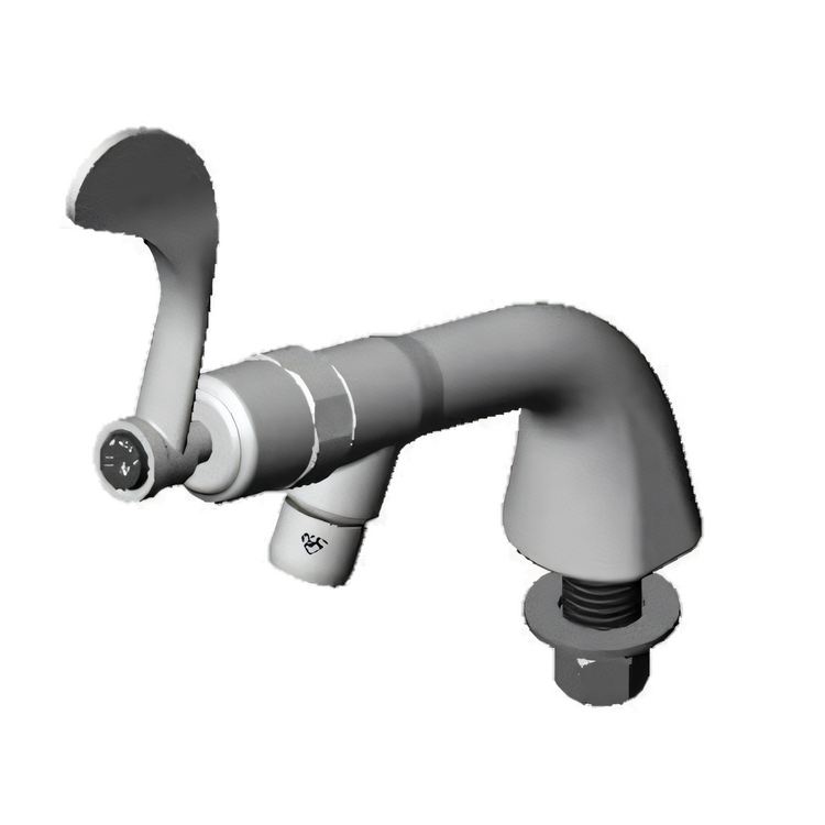 Product image #1 for T&S Brass Heavy-Duty Slow Self-Closing Manual Faucet with 4-Inch Wrist Action