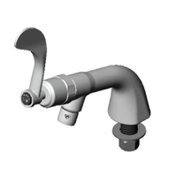 T&S Brass Heavy-Duty Slow Self-Closing Manual Faucet with 4-Inch Wrist Action