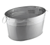 Thumbnail image #1 for American Metalcraft 25 Qt. Oval Stainless Steel Cooling Tub with Satin and Mirror Finish