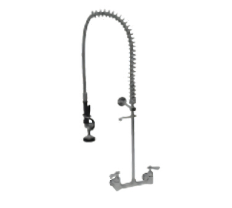Product image #1 for Advance Tabco Heavy Duty Splash Mount Pre-Rinse Faucet Assembly, 8 Inch O.C., Lead Free