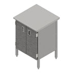 Thumbnail image #1 for John Boos EBHS6-2460 Enclosed Stainless Steel Work Table with Hinged Doors, 16-Gauge 300 Series Top, 60"W x 24"D