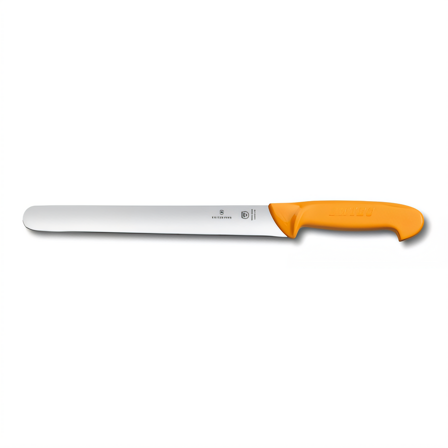 Product image #1 for Swibo 10-Inch Normal-Edge Slicing Knife with Orange Handle