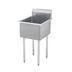Thumbnail image #1 for Sapphire Manufacturing Budget 1-Compartment Stainless Steel Sink with Legs, 21 x 21-1/2 Inches