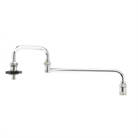 T&S Brass Commercial Deck Mount Pot Filler Faucet with 24-Inch Double-Jointed Nozzle