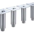 Thumbnail image #1 for Krowne BS-100 6-Inch Stainless Steel Legs for Back Bar Coolers, Set of 4