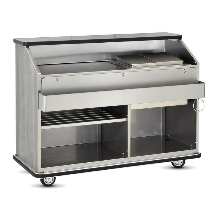 Product image #1 for FWE 59-1/2-Inch Single-Station Conventional Portable Bar with 60 lb Ice Bin