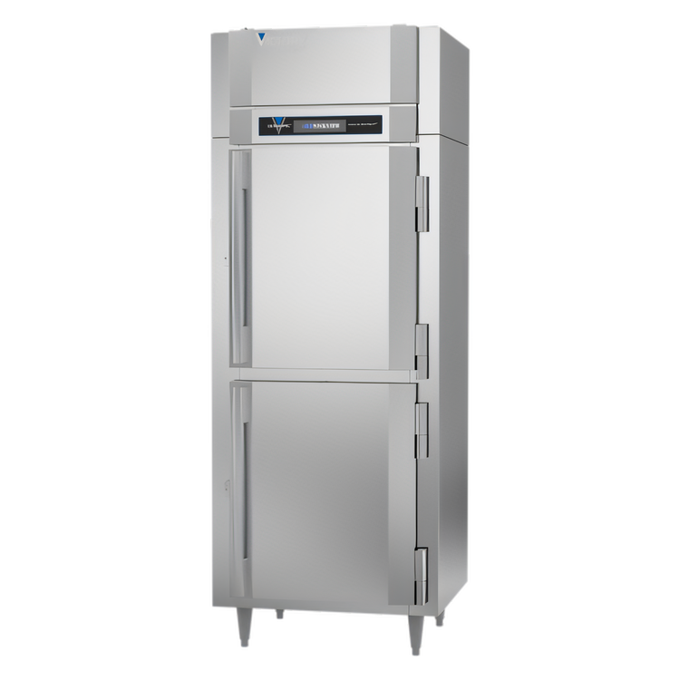 Product image #1 for Victory UltraSpec Shallow Depth One-Section Self-Contained Reach-In Freezer with 2 Half-Height Solid Hinged Doors