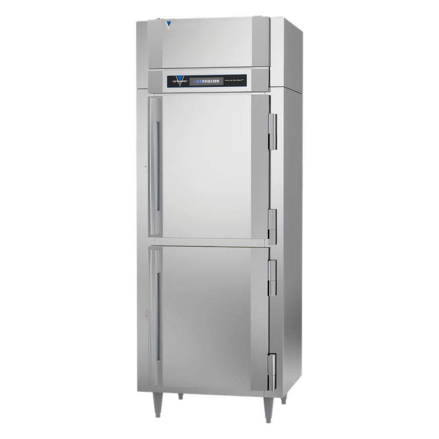 Product image #1 for Victory UltraSpec Shallow Depth One-Section Self-Contained Reach-In Freezer with 2 Half-Height Solid Hinged Doors
