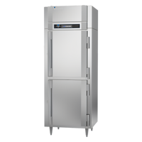 Victory UltraSpec Shallow Depth One-Section Self-Contained Reach-In Freezer with 2 Half-Height Solid Hinged Doors