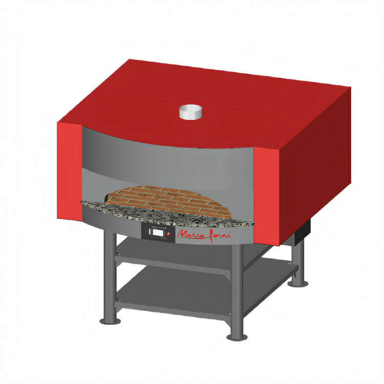 Product image #1 for Marra Forni Square Gas-Fired Brick Deck Pizza Oven with Stand, 71 x 59 Inches