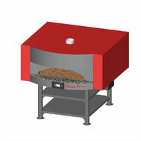 Marra Forni Square Gas-Fired Brick Deck Pizza Oven with Stand, 71 x 59 Inches