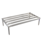Thumbnail image #1 for John Boos JB01 1-Tier Stainless Steel Dunnage Rack, 34"W x 20"D x 12"H, All-Welded with Adjustable Feet