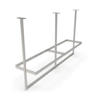 Thumbnail image #1 for John Boos PRTC6-C Ceiling-Mounted Square 300 Series Stainless Steel Pot Rack, 127-1/4"W x 18"D x 48"H, 33 Double Hooks, Triple-Bar