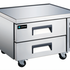 Thumbnail image #1 for Hurakan 36-Inch Wide 2-Drawer Chef Base Refrigerator with Stainless Steel Top