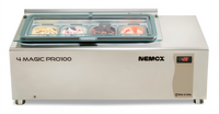 Nemox 4 Magic Pro 100 Gelato Display Case with Digital Thermostat and 4 x GN 1/4 Pan Capacity