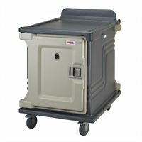 Cambro Dual-Access Insulated Meal Delivery Cart, 1-Compartment, Holds 10 15