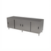 Thumbnail image #1 for BK Resources 84-Inch Enclosed Chef Table with Sliding Doors, 304 Stainless Steel
