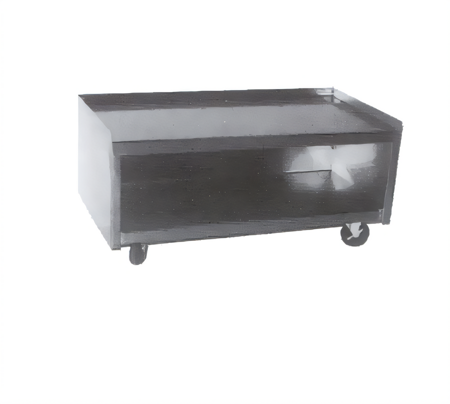 Product image #1 for La Rosa Mobile Stainless Steel Equipment Stand with Open Cabinet Base, 116 x 24 Inches