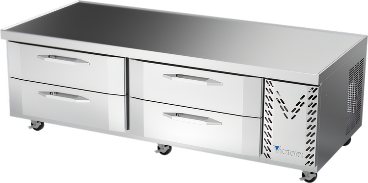 Product image #1 for Victory V-Core 72-Inch Two-Section 4-Drawer Chef Base Refrigerator
