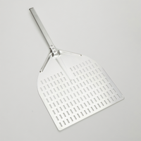 American Metalcraft Deluxe Linear Perforated Aluminum Pizza Peel, 55-1/2-Inch Overall Length, 14-1/2-Inch Square Blade