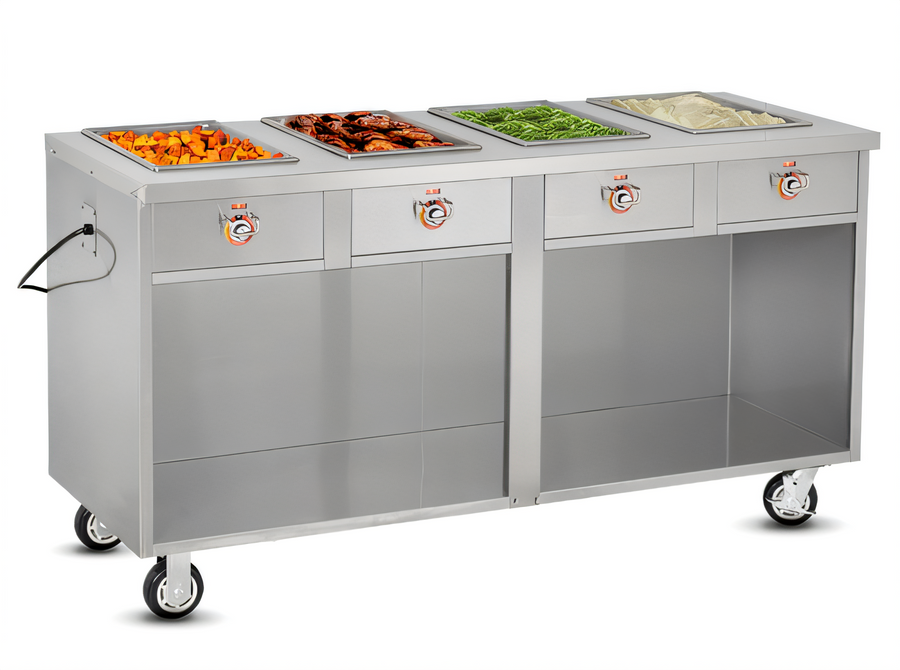 Product image #1 for FWE / Food Warming Equipment Co., Inc. HLC-4W6-1-HWR Handy Line Serving Counters