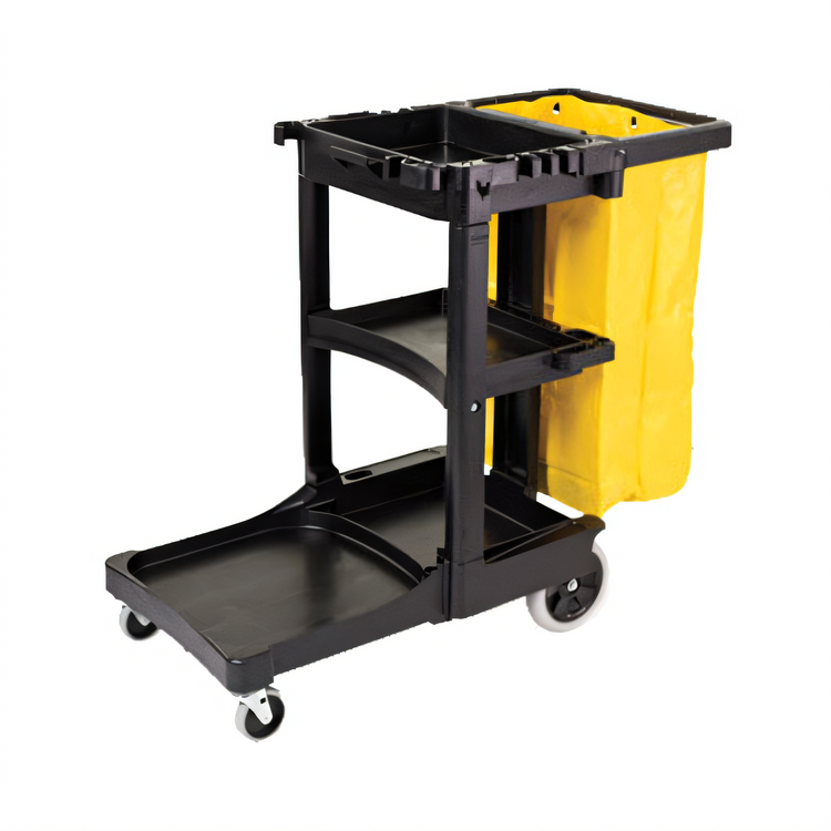 Product image #1 for Rubbermaid Commercial Products Housekeeping Cleaning Cart with 5 Cu. Ft. Storage, Waste/Recycling Bag, and Tool Holders