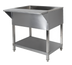Thumbnail image #1 for Klinger's Trading Stationary 4-Pan Ice-Cooled Stainless Steel Cold Pan Table