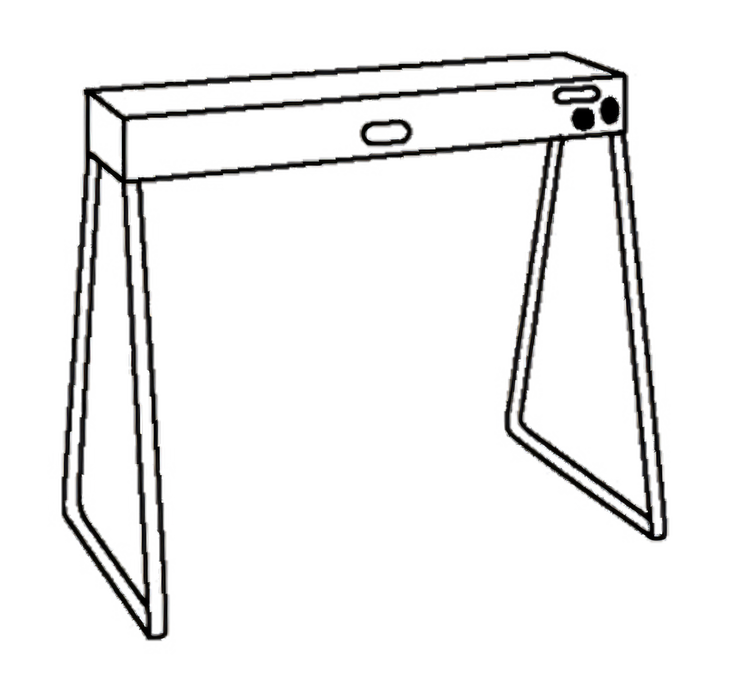 Product image #1 for Nemco 16-Inch Tall Wire Leg Set for Strip Heaters