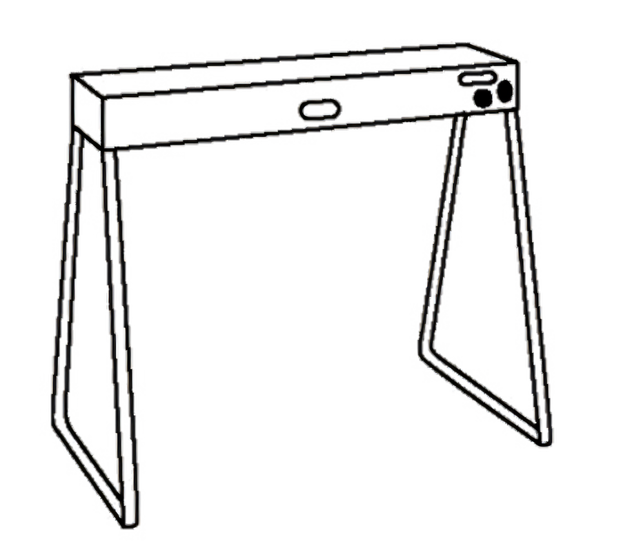 Product image #1 for Nemco 16-Inch Tall Wire Leg Set for Strip Heaters